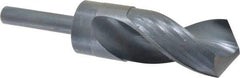 Chicago-Latrobe - 1-7/16" Drill, 118° Point, High Speed Steel Silver Deming & Reduced Shank Drill Bit - Oxide Finish, 6" OAL, Straight Shank, 3-1/8" Flute Length, Right Hand Cut, Standard Point, Spiral Flute, Regular Spiral - Apex Tool & Supply