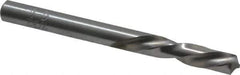 Chicago-Latrobe - 7/32" 118° Spiral Flute High Speed Steel Screw Machine Drill Bit - Bright Finish, Left Hand Cut, 1-1/4" Flute Length, 2-3/8" OAL, Standard Point, Straight Shank - Apex Tool & Supply