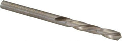 Chicago-Latrobe - #26 118° Spiral Flute High Speed Steel Screw Machine Drill Bit - Bright Finish, Left Hand Cut, 1" Flute Length, 2-1/16" OAL, Standard Point, Straight Shank - Apex Tool & Supply