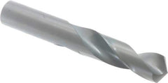 Chicago-Latrobe - 51/64" 118° Spiral Flute High Speed Steel Screw Machine Drill Bit - Oxide Finish, Right Hand Cut, 3-3/8" Flute Length, 5-1/4" OAL, Standard Point, Straight Shank - Apex Tool & Supply
