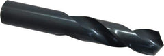 Chicago-Latrobe - 13/16" 118° Spiral Flute High Speed Steel Screw Machine Drill Bit - Oxide Finish, Right Hand Cut, 3-3/8" Flute Length, 5-1/4" OAL, Standard Point, Straight Shank - Apex Tool & Supply