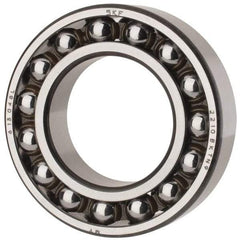 SKF - 50mm Bore Diam, 90mm OD, Open Self Aligning Radial Ball Bearing - 23mm Wide, 2 Rows, Round Bore, 2,520 Lb Static Capacity, 7,600 Lb Dynamic Capacity - Apex Tool & Supply