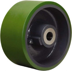 Hamilton - 10 Inch Diameter x 5 Inch Wide, Polyurethane on Cast Iron Caster Wheel - 5,000 Lb. Capacity, 5-1/4 Inch Hub Length, 2-7/16 Inch Axle Diameter, Plain Bore Bearing - Apex Tool & Supply