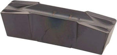 Iscar - 800080GIF Grade IC908, 8mm Cutting Width Carbide Grooving Insert - 4.8mm Max Depth of Cut, Neutral, 0.8mm Corner Radius, TiAlN Finish - Apex Tool & Supply