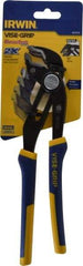 Irwin - 10" OAL, 2-1/4" Max Capacity, 16 Position Tongue & Groove Pliers - Standard V-Jaws, Standard Head, ProTouch Handles - Apex Tool & Supply