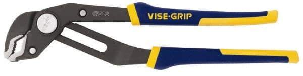 Irwin - 12" OAL, 2-3/4" Max Capacity, 19 Position Tongue & Groove Pliers - Standard V-Jaws, Standard Head, ProTouch Handles - Apex Tool & Supply