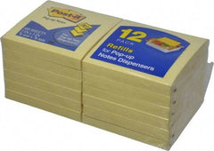 3M - 100 Sheet, 3 x 3", Note Pad/Writing Pad/Notebook - Yellow - Apex Tool & Supply