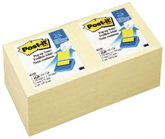 3M - 90 Sheet, 3 x 3", Note Pad/Writing Pad/Notebook - Yellow - Apex Tool & Supply