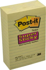 3M - 90 Sheet, 4 x 6", Note Pad/Writing Pad/Notebook - Yellow - Apex Tool & Supply