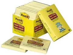3M - 90 Sheet, 4 x 4", Note Pad/Writing Pad/Notebook - Yellow - Apex Tool & Supply