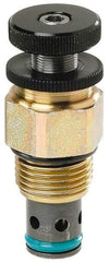 Parker - 16 GPM Steel Hydraulic Control Valve - 7/8-14 Thread, C10-2 Cavity - Apex Tool & Supply