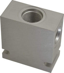 Parker - 20 GPM Aluminum Hydraulic Control Valve - 7/8-14 Thread, C10-3 Cavity, 1-1/4" Wide x 2-1/2" Long - Apex Tool & Supply