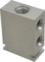 Parker - 37.5 GPM Aluminum Hydraulic Control Valve - 7/8-14 Thread, C10-4 Cavity, 1-1/4" Wide x 2-1/2" Long - Apex Tool & Supply