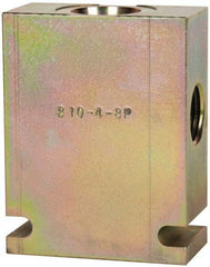 Parker - 37.5 GPM 1/2 Inlet Steel Hydraulic Control Valve - 7/8-14 Thread, C10-4 Cavity, 1-1/4" Wide x 2-1/2" Long - Apex Tool & Supply
