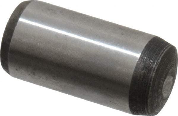 Value Collection - 12mm Diam x 25mm Pin Length Alloy Steel Pull Out Dowel Pin - C 57-63 Hardness, 1 Rounded & 1 Threaded End - Apex Tool & Supply