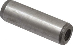 Value Collection - 12mm Diam x 40mm Pin Length Alloy Steel Pull Out Dowel Pin - C 57-63 Hardness, 1 Rounded & 1 Threaded End - Apex Tool & Supply