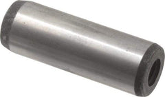 Value Collection - 20mm Diam x 60mm Pin Length Alloy Steel Pull Out Dowel Pin - C 57-63 Hardness, 1 Rounded & 1 Threaded End - Apex Tool & Supply