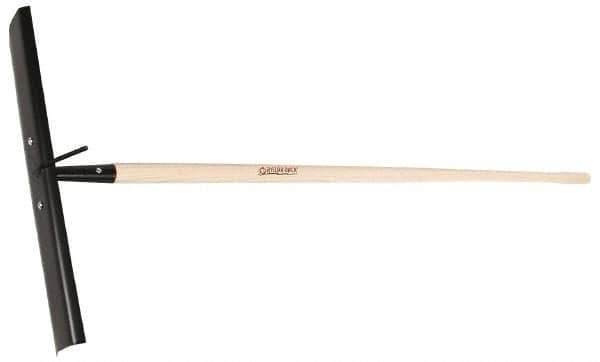 Razor-Back - Concrete Rake with 60" Straight Wood Handle - 20" Blade Width, With Rebar Hook - Apex Tool & Supply
