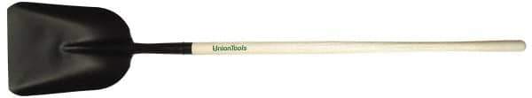 Razor-Back - 15" High x 10-5/8" Wide Square Steel Shovel - 48" Long Wood Straight Handle - Apex Tool & Supply