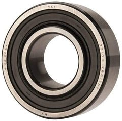 SKF - 50mm Bore Diam, 110mm OD, Double Seal Self Aligning Radial Ball Bearing - 40mm Wide, 2 Rows, Round Bore, 4,500 Lb Static Capacity, 14,300 Lb Dynamic Capacity - Apex Tool & Supply