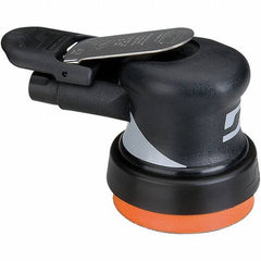 Dynabrade - 18 CFM Air Consumption, Palm Air Orbital Sander - Round Pad, - Apex Tool & Supply