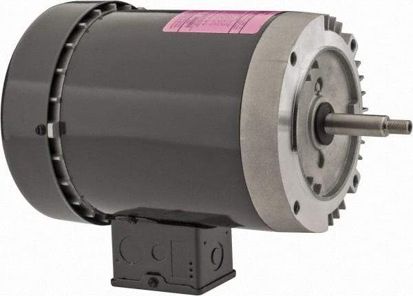 US Motors - 1/2 hp, TEFC Enclosure, No Thermal Protection, 3,500 RPM, 208-230/460 Volt, 60 Hz, Three Phase Standard Efficient Motor - Size 56J Frame, Rigid Mount, 1 Speed, Ball Bearings, 2-1.8/0.9 Full Load Amps, F Class Insulation, Reversible - Apex Tool & Supply