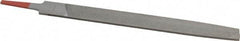 Simonds File - 12" Long, Bastard Cut, Flat American-Pattern File - Double Cut, Tang - Apex Tool & Supply