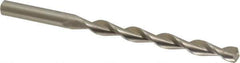 Interstate - 1/4" 135° High Speed Steel Jobber Drill - Bright Finish, Right Hand Cut, Parabolic Flute, Straight Shank, 4" OAL, Split Point - Apex Tool & Supply