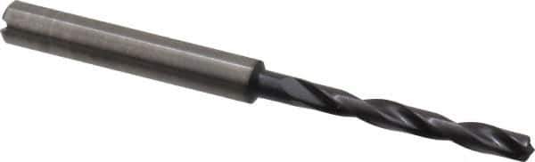 Guhring - #25 140° Solid Carbide Jobber Drill - FIREX Finish, Right Hand Cut, Spiral Flute, Straight Shank, 74mm OAL, SU Point - Apex Tool & Supply