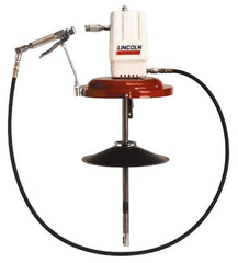 Lincoln - Grease Lubrication 80 Cu In/min Flow Aluminum Air-Operated Pump - For 120 Lb Container - Apex Tool & Supply