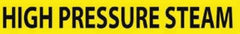 NMC - Pipe Marker with High Pressure Steam Legend and No Graphic - 3/4 to 1-1/4" Pipe Outside Diam, Black on Yellow - Apex Tool & Supply