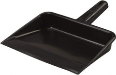 Vikan - 12" Wide Handheld Dustpan - Plastic Body, 5-5/8" Handle, Black - Apex Tool & Supply