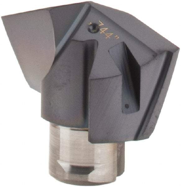 Iscar - Series ICM, 18.9mm Diam Grade IC908 140° Replaceable Drill Tip - Carbide, TiAlN Finish, 18 Seat Size - Apex Tool & Supply