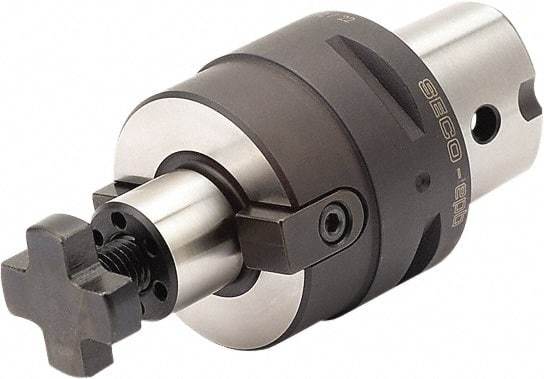 Seco - C6 Modular Connection 27mm Pilot Diam Shell Mill Holder - 40mm Flange to Nose End Projection, 60mm Nose Diam, Through-Spindle Coolant - Exact Industrial Supply