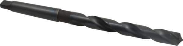 Chicago-Latrobe - 43/64", 2MT 118° Point High Speed Steel Taper Shank Drill Bit - Oxide Finish, 5-3/8" Flute Length, 9-1/4" OAL, Spiral Flute, Series 110 - Apex Tool & Supply