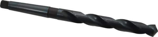 Chicago-Latrobe - 23/32", 2MT 118° Point High Speed Steel Taper Shank Drill Bit - Oxide Finish, 5-5/8" Flute Length, 9-1/2" OAL, Spiral Flute, Series 110 - Apex Tool & Supply