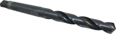 Chicago-Latrobe - 1-1/4", 4MT 118° Point High Speed Steel Taper Shank Drill Bit - Oxide Finish, 7-7/8" Flute Length, 13-1/2" OAL, Spiral Flute, Series 110 - Apex Tool & Supply