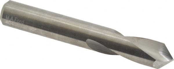M.A. Ford - 3/8" Body Diam, 90°, 2-1/2" OAL, Solid Carbide Spotting Drill - Apex Tool & Supply