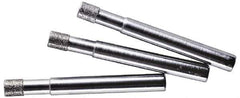 Made in USA - 1/8" Head Thickness CBN Grinding Pin - 1/8" Shank Diam x 1-1/4" Shank Length, Coarse Grade - Apex Tool & Supply