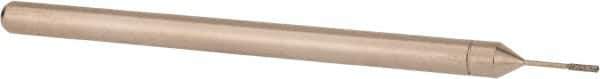 Made in USA - 3/32" Head Thickness CBN Grinding Pin - 1/8" Shank Diam x 2" Shank Length, Coarse Grade - Apex Tool & Supply