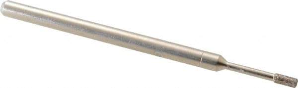 Made in USA - 5/32" Head Thickness CBN Grinding Pin - 1/8" Shank Diam x 1-3/4" Shank Length, Coarse Grade - Apex Tool & Supply