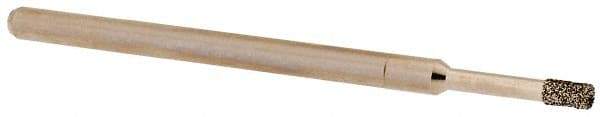 Made in USA - 5/32" Head Thickness CBN Grinding Pin - 1/8" Shank Diam x 1-3/4" Shank Length, Coarse Grade - Apex Tool & Supply