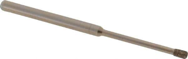 Made in USA - 5/32" Head Thickness CBN Grinding Pin - 1/8" Shank Diam x 1-1/4" Shank Length - Apex Tool & Supply