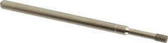Made in USA - 5/32" Head Thickness CBN Grinding Pin - 1/8" Shank Diam x 1-3/4" Shank Length, Coarse Grade - Apex Tool & Supply