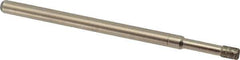 Made in USA - 0.11" Head Diam x 5/32" Head Thickness CBN Grinding Pin - 1/8" Shank Diam x 1-3/4" Shank Length, Coarse Grade - Apex Tool & Supply
