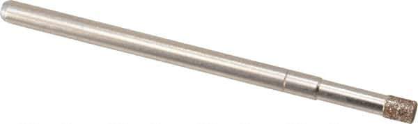 Made in USA - 1/8" Head Diam x 5/32" Head Thickness CBN Grinding Pin - 1/8" Shank Diam x 1-3/4" Shank Length, Coarse Grade - Apex Tool & Supply