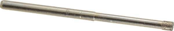 Made in USA - 1/8" Head Diam x 5/32" Head Thickness CBN Grinding Pin - 1/8" Shank Diam x 1-1/4" Shank Length, Coarse Grade - Apex Tool & Supply