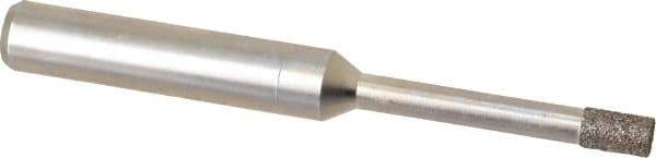 Made in USA - 0.141" Head Diam x 1/4" Head Thickness CBN Grinding Pin - 1/4" Shank Diam x 1-1/4" Shank Length, Coarse Grade - Apex Tool & Supply