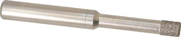 Made in USA - 0.188" Head Diam x 1/4" Head Thickness CBN Grinding Pin - 1/4" Shank Diam x 1-1/4" Shank Length, Coarse Grade - Apex Tool & Supply
