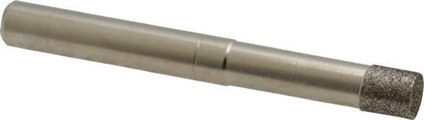 Made in USA - 1/4" Head Diam x 1/4" Head Thickness CBN Grinding Pin - 1/4" Shank Diam x 1-1/4" Shank Length, Coarse Grade - Apex Tool & Supply
